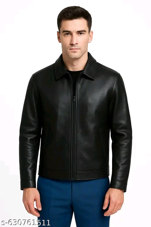 Men’s Premium Black Leather Jacket